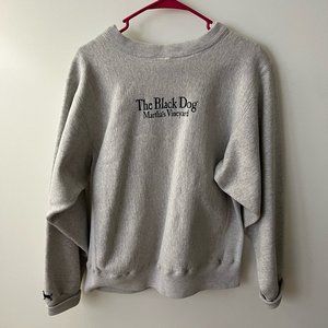 Martha's Vineyard Black Dog Grey Sweatshirt - Size Medium